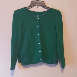 Kelly green sweater / cardigan